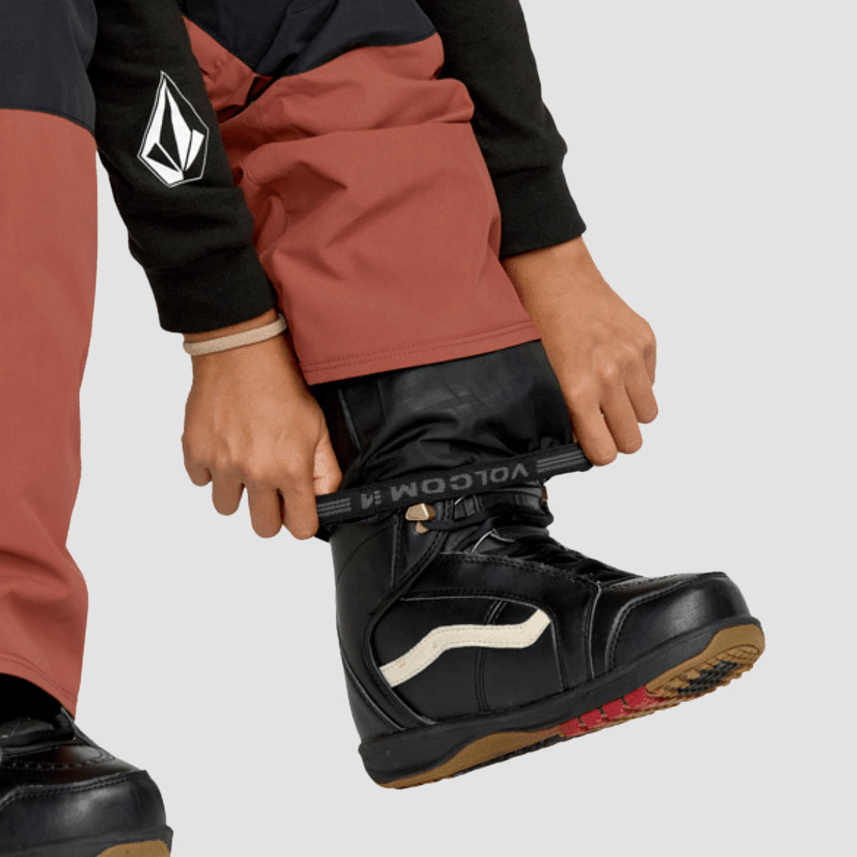 Volcom Barkley Ins 10K Bib Overall Snow Pants Henna - Kids