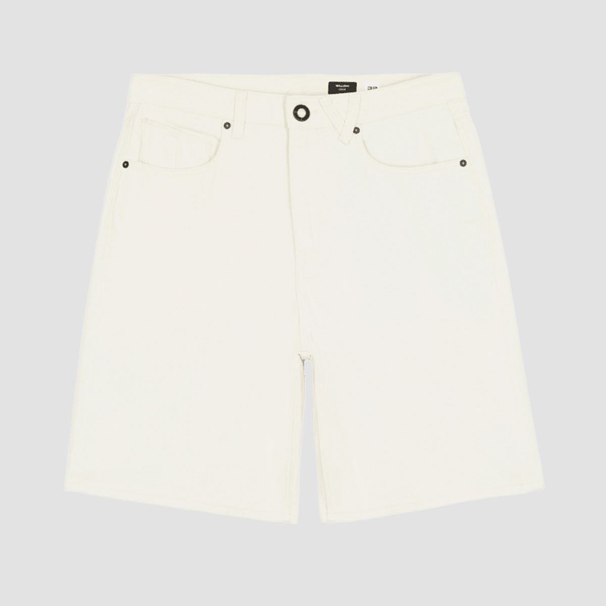 Volcom Billow 22" Denim Shorts Dirty White