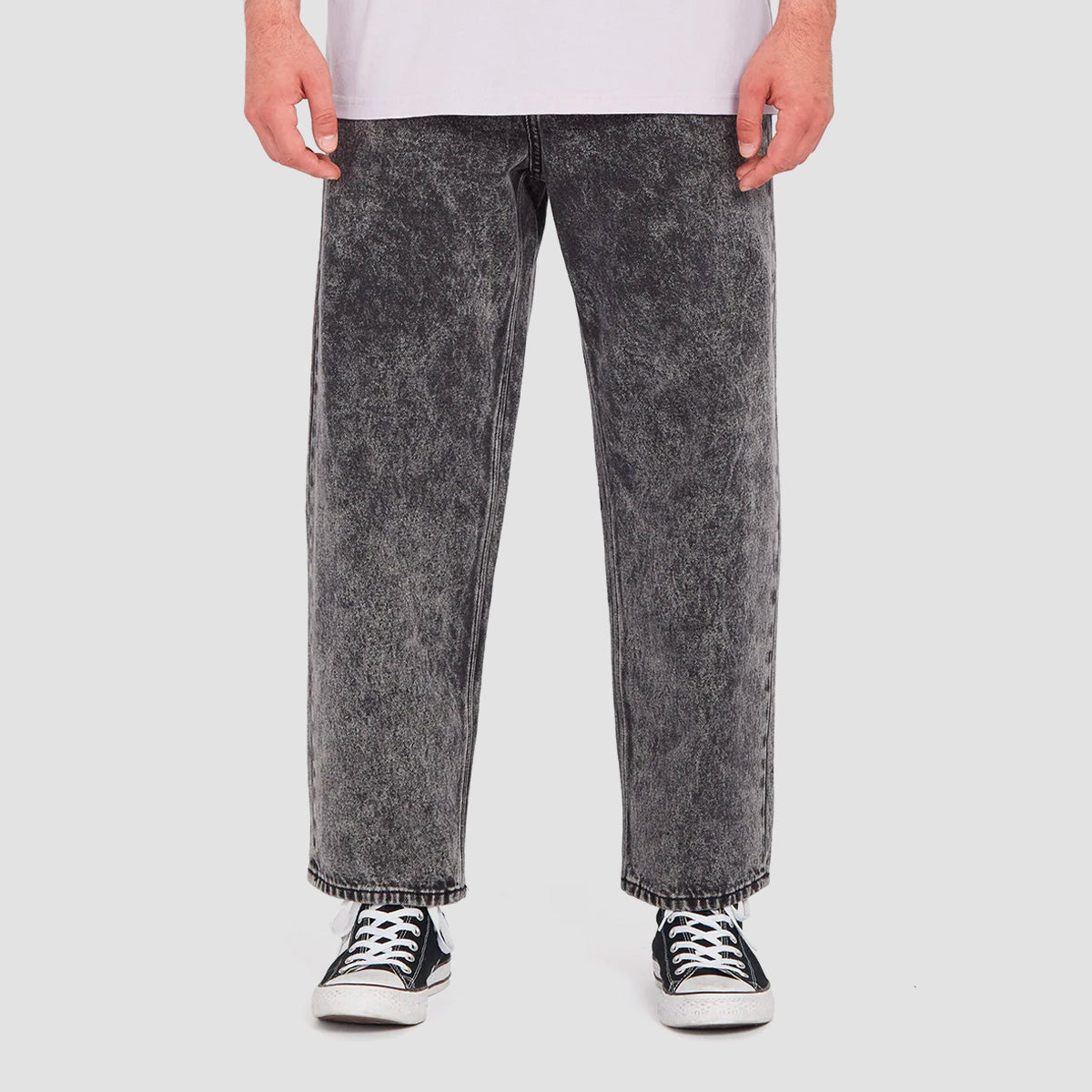 Volcom Billow Tapered Jeans Light Acid Black
