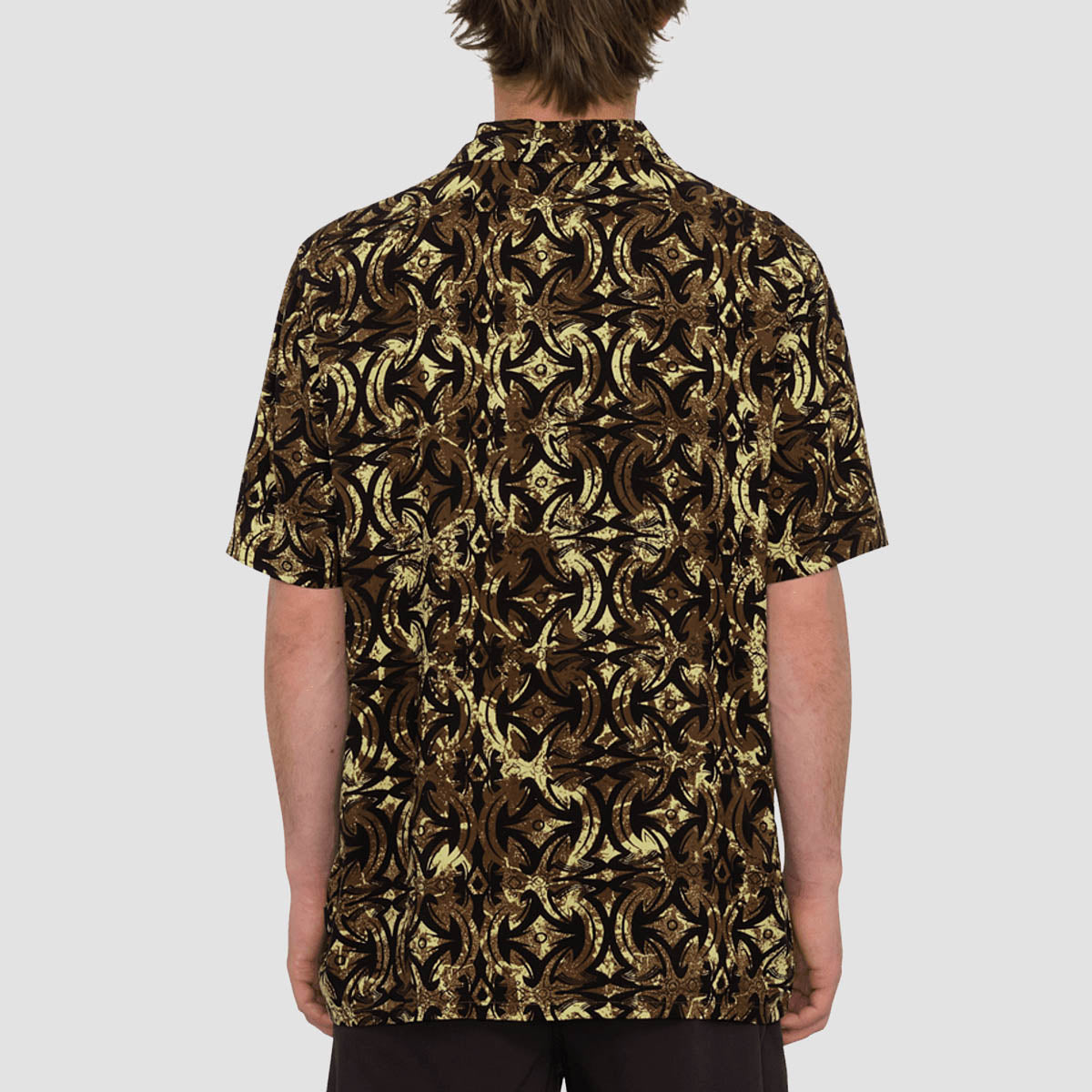 Volcom Bold Moves Short Sleeve Shirt Ginger Brown