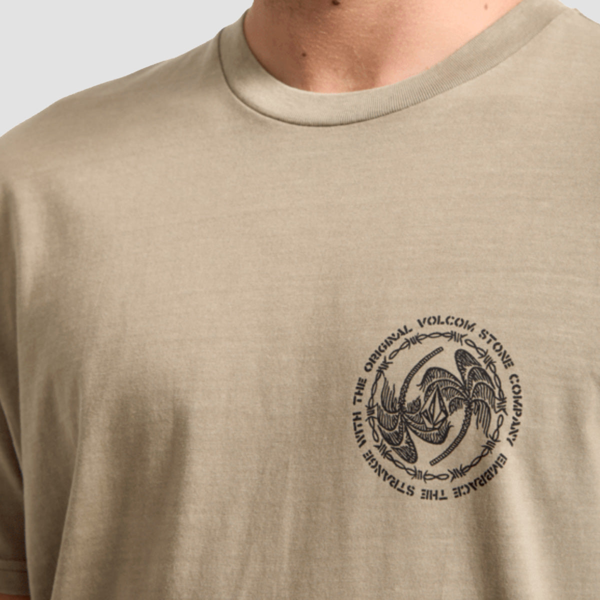 Volcom Circlepalm PW T-Shirt Brindle