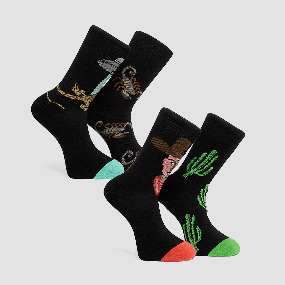 Volcom FA Mickey Mason Sock 4 Pack Multi