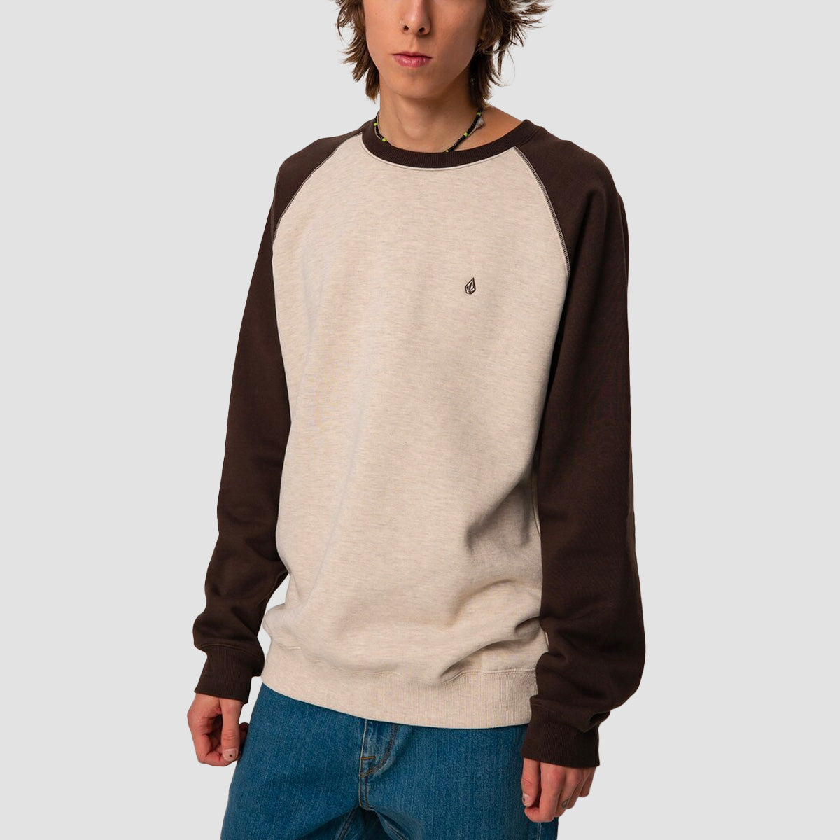 Volcom Homak Crew Sweat Whitecap Grey