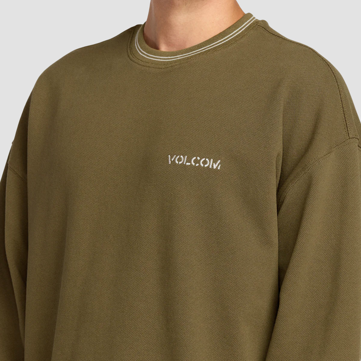 Volcom K Stone Crew Sweatshirt Sage Leaf