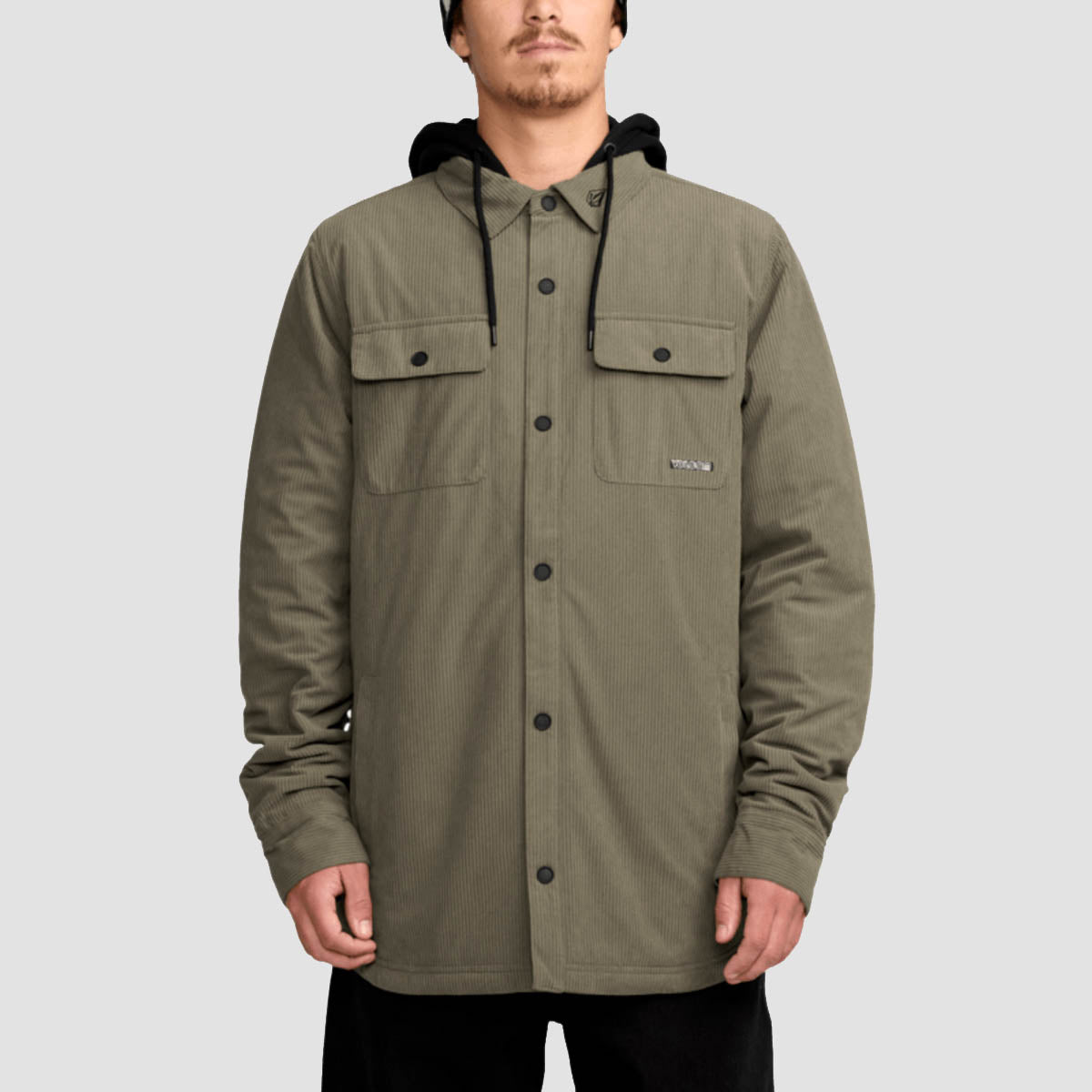 Volcom Kenson Ins Flannel Jacket Military