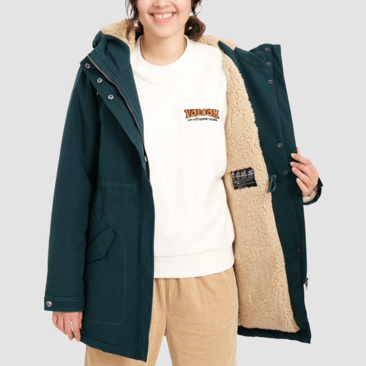 Volcom Less Is More 5K Parka Jacket Ponderosa Pine - Womens