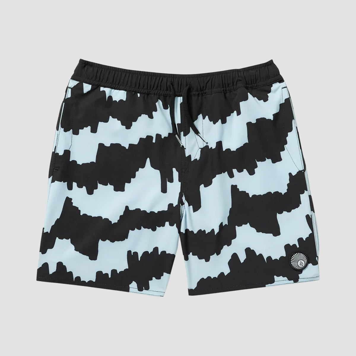 Volcom Lido Print Trunk Boardshorts Ice Blue - Kids