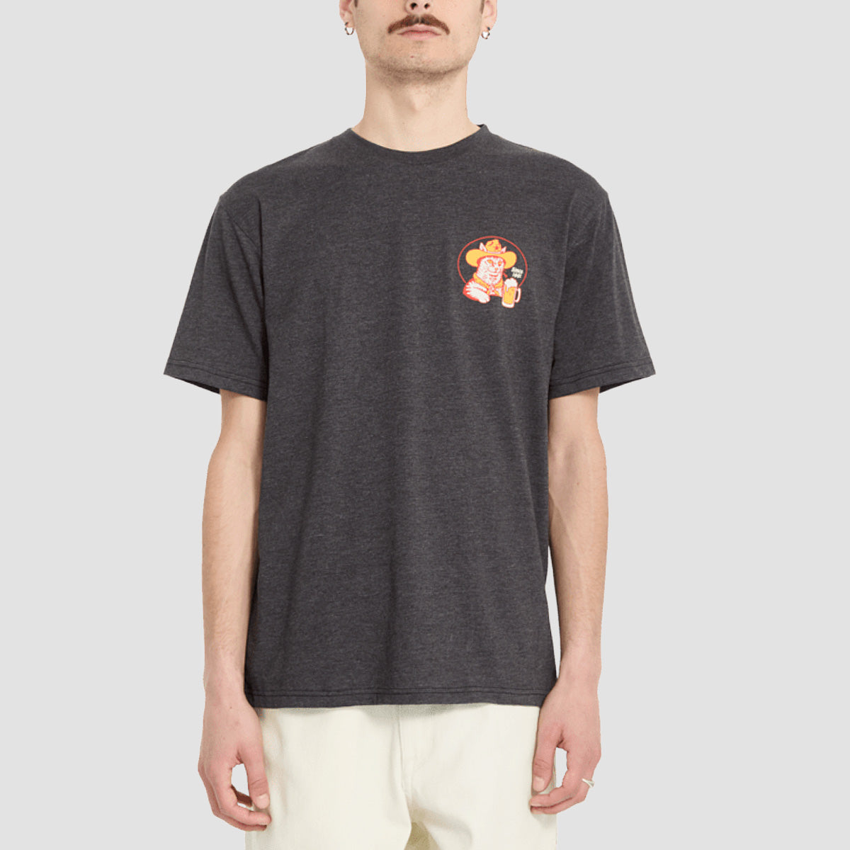 Volcom Meowdy T-Shirt Heather Black