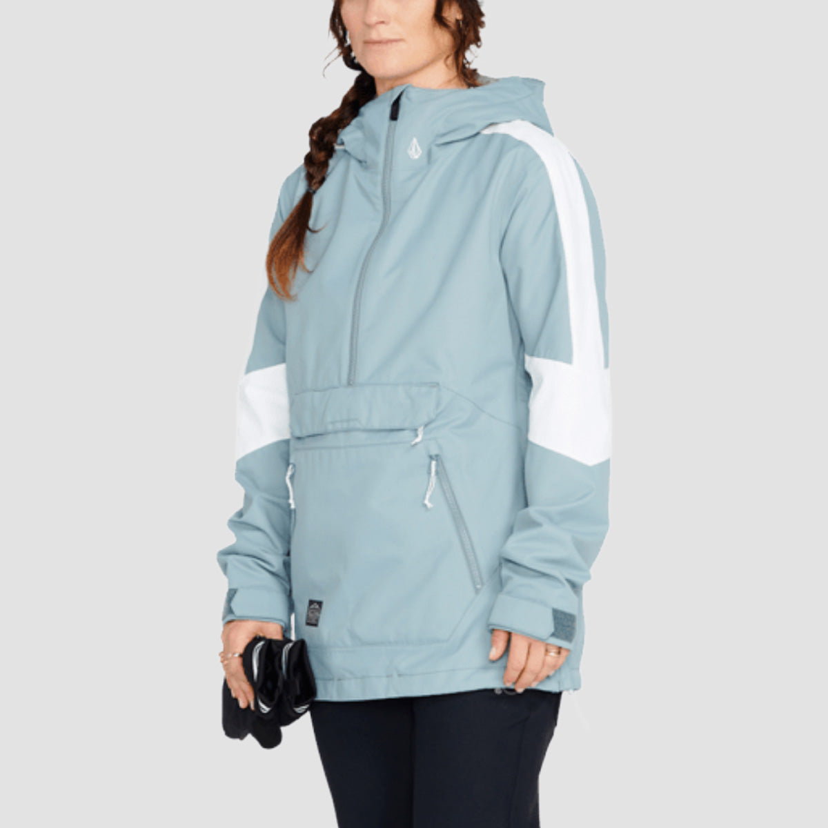 Volcom Mirror Pullover 10K Snow Jacket Green Ash - Womens