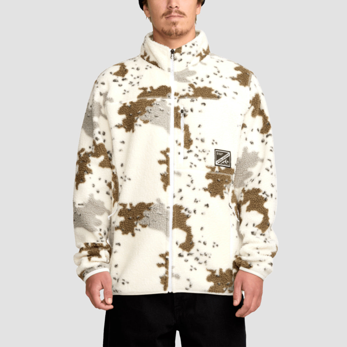 Volcom Nelson Sherpa Full Zip Jacket White