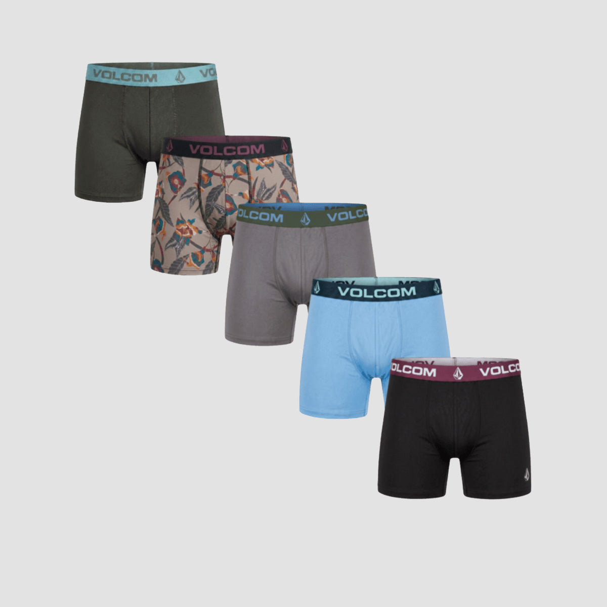 Volcom Performance Boxer Briefs 5 Pack Mix GN