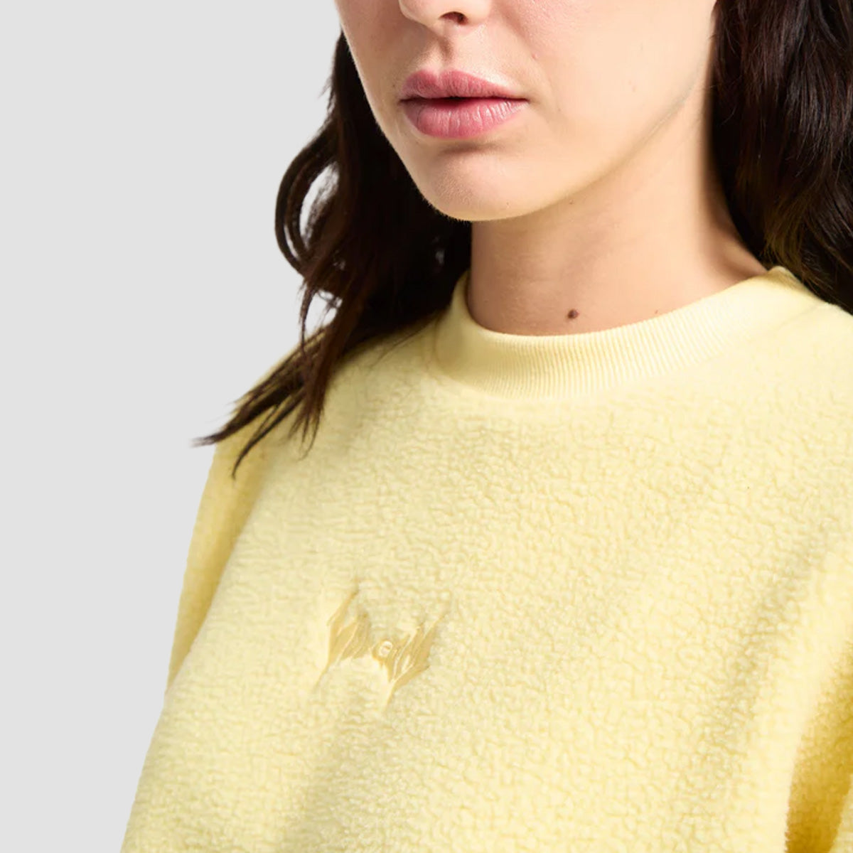 Volcom Piou Crew Sweatshirt Dawn Yellow - Womens