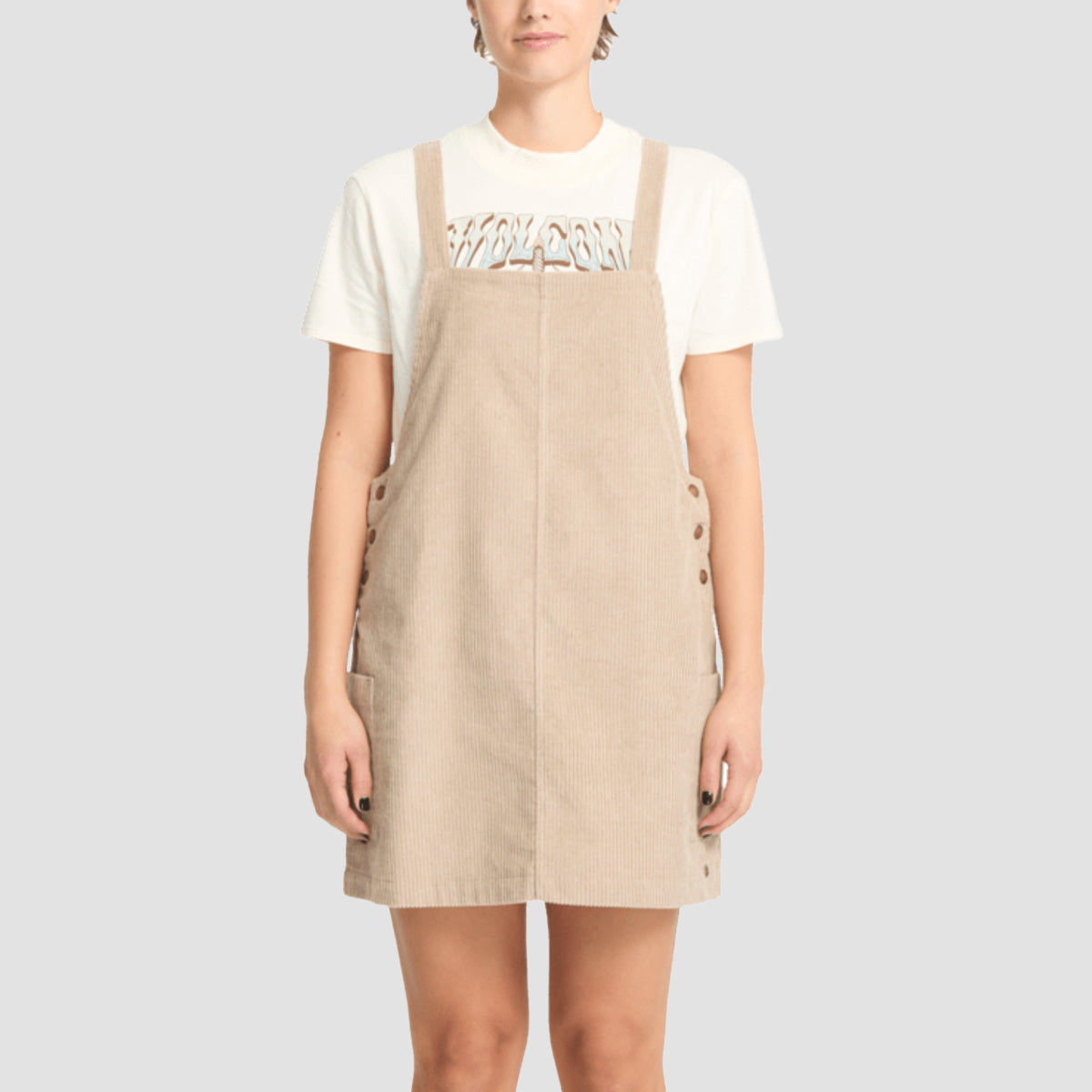 Volcom Power Chord Dress Khaki - Womens