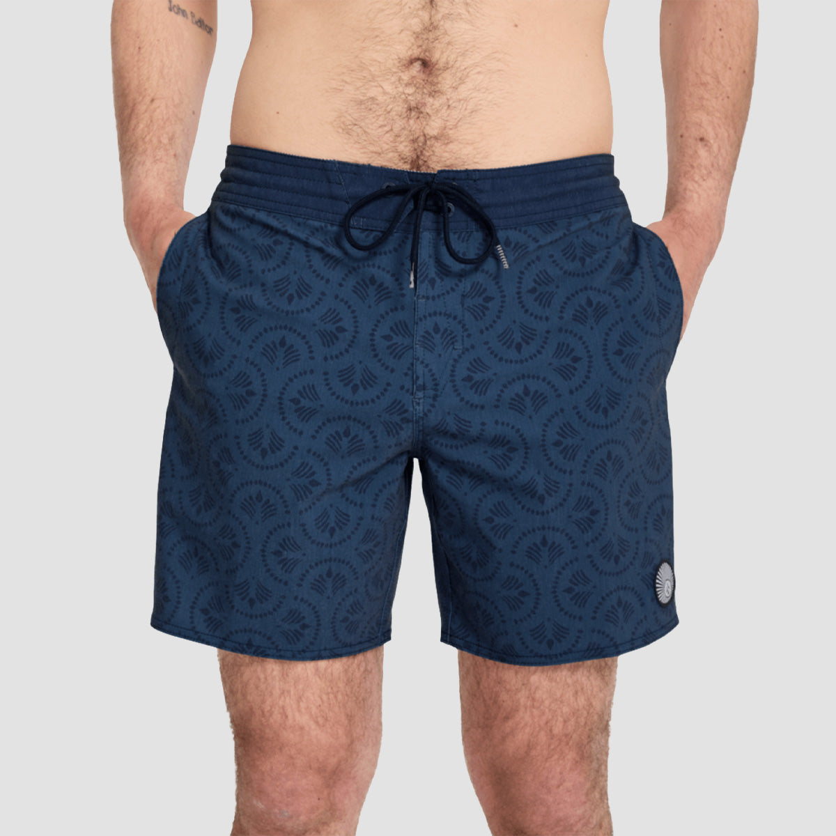 Volcom Psych Cotton Stoney 17" Boardshorts Midnight Blue