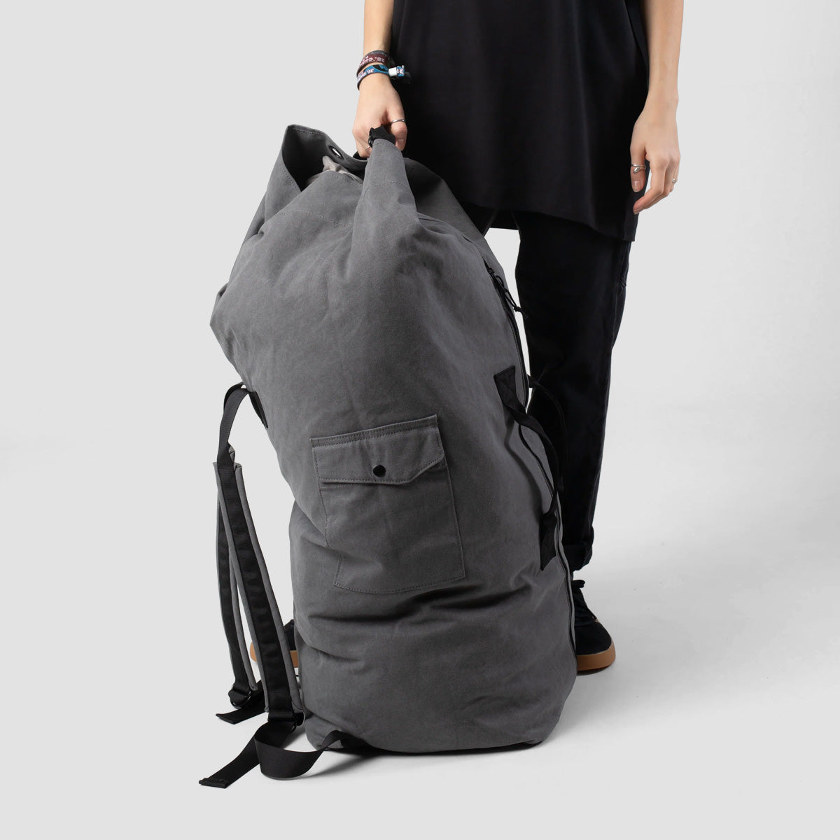 Volcom Ruckstone 84L Duffle Bag Grey