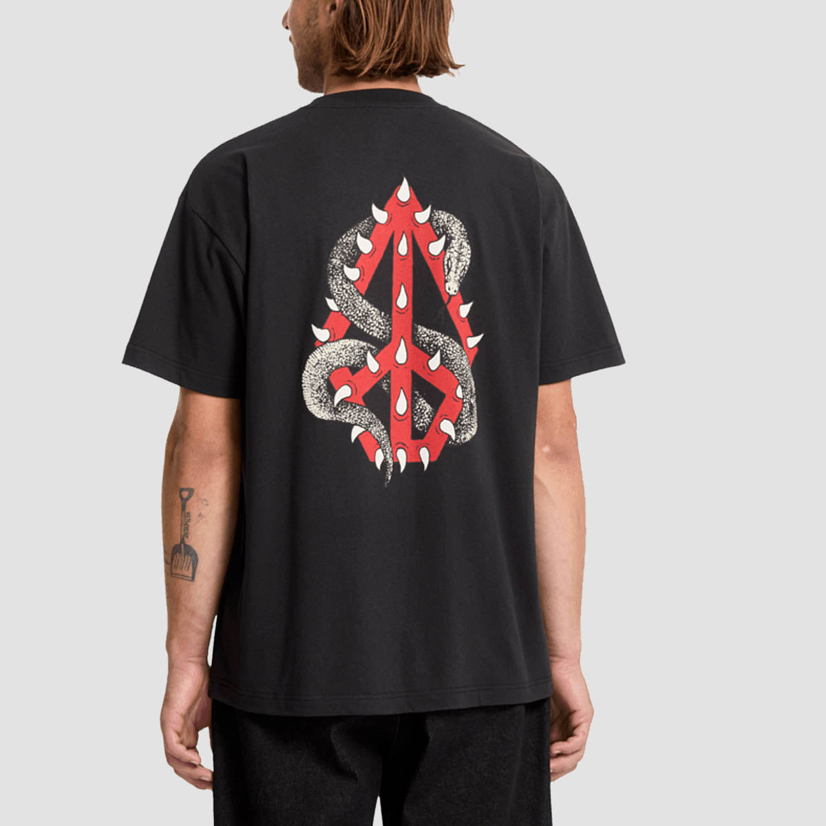 Volcom Snake Peace Lse T-Shirt Black