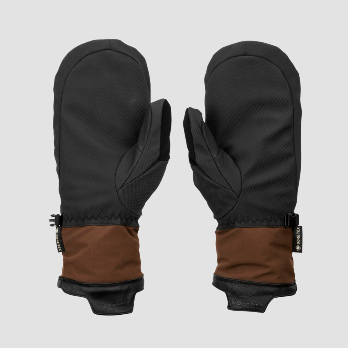Volcom Stay Dry Gore-Tex Snow Mitts Brown