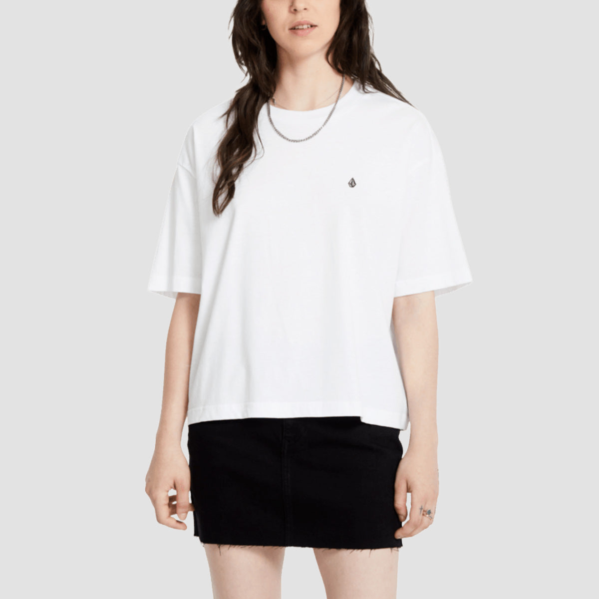 Volcom Stone Blanks Up T-Shirt White - Womens