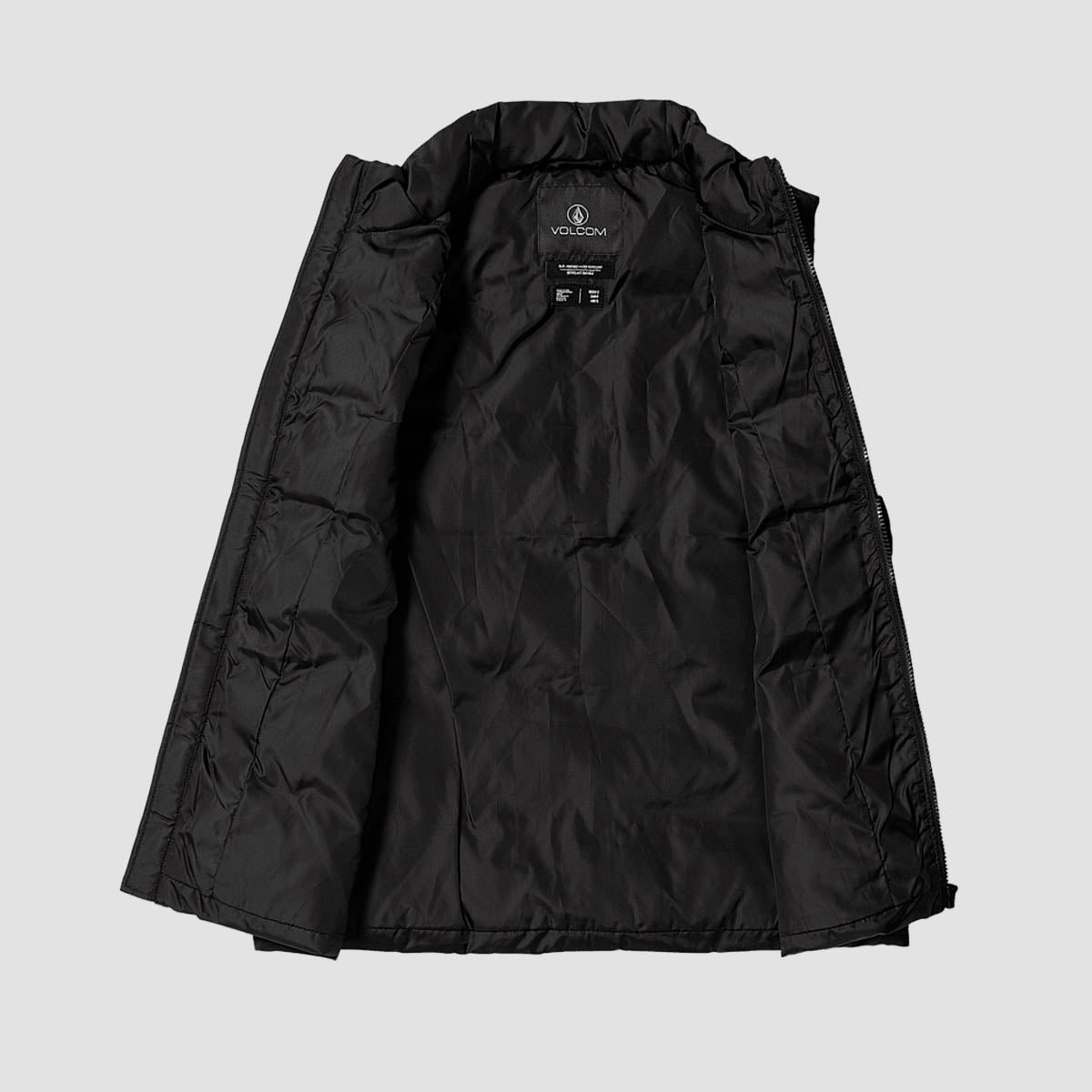 Volcom Stone Castine Puff Vest Black - Womens
