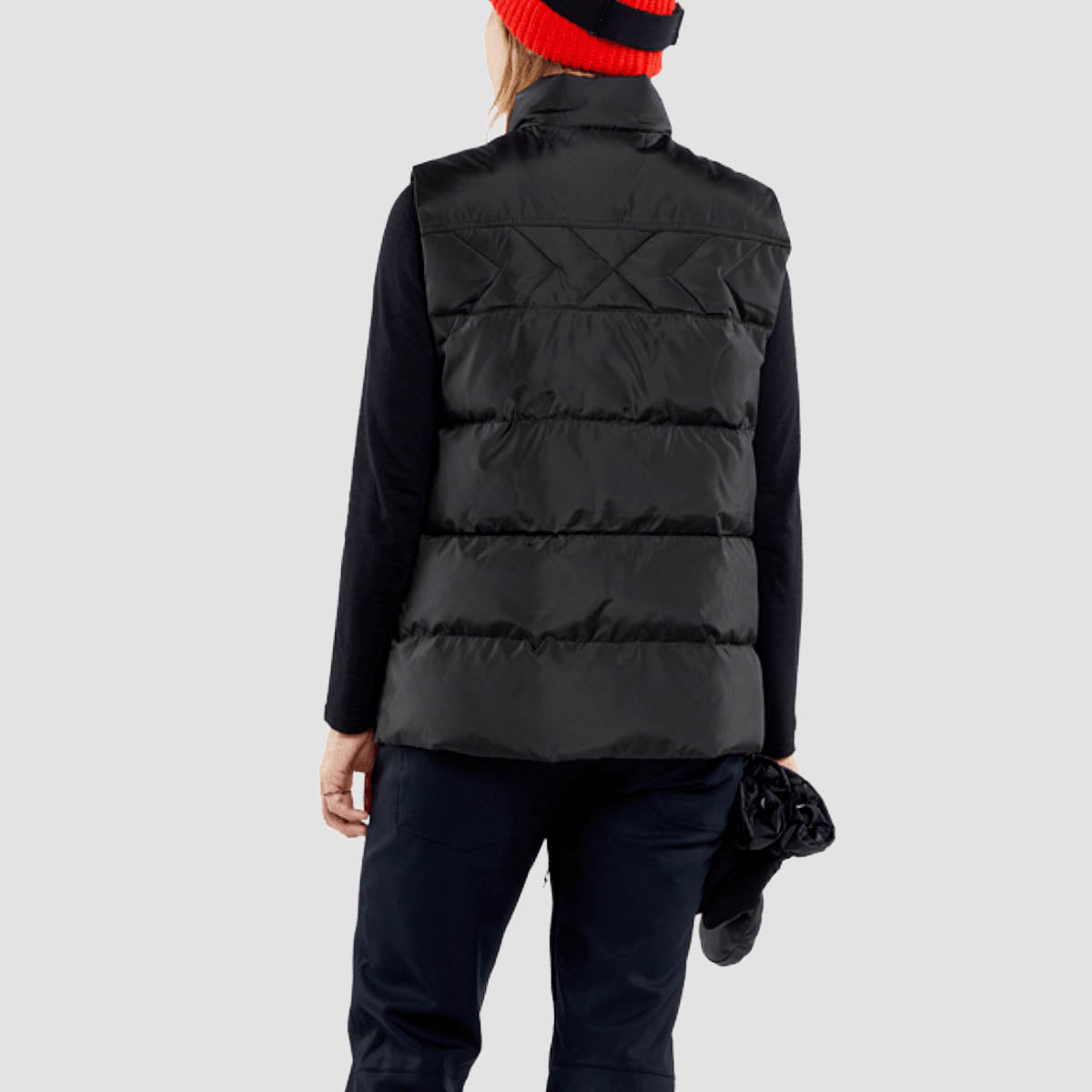 Volcom Stone Castine Puff Vest Black - Womens