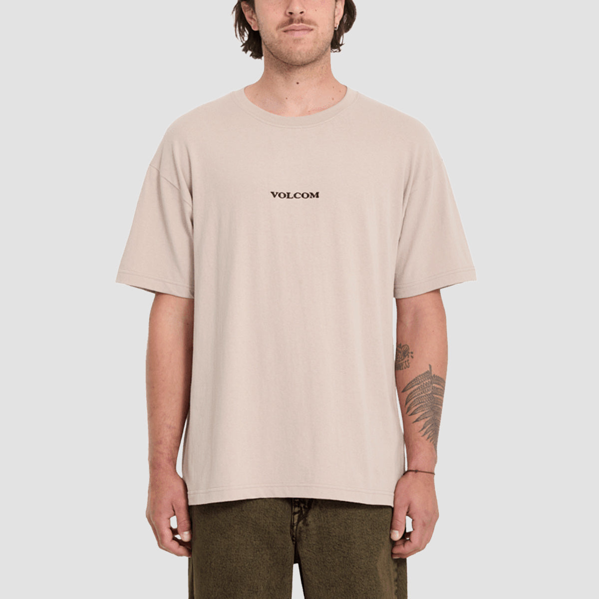 Volcom Stone Lse T-Shirt Bark Brown