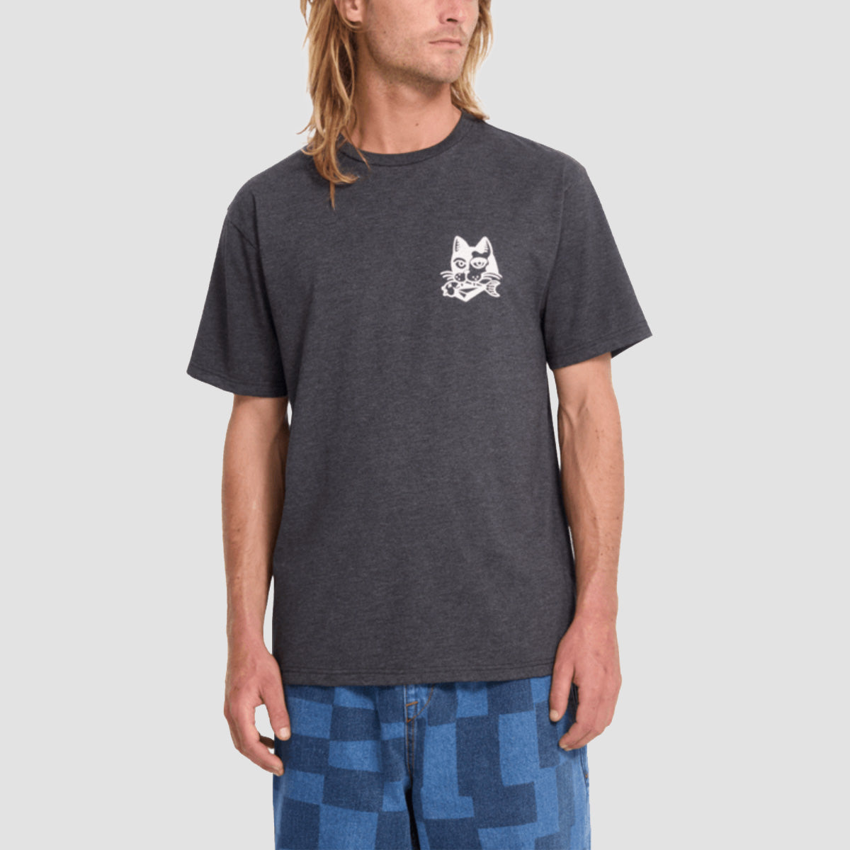 Volcom Tasty Hth T-Shirt Heather Black