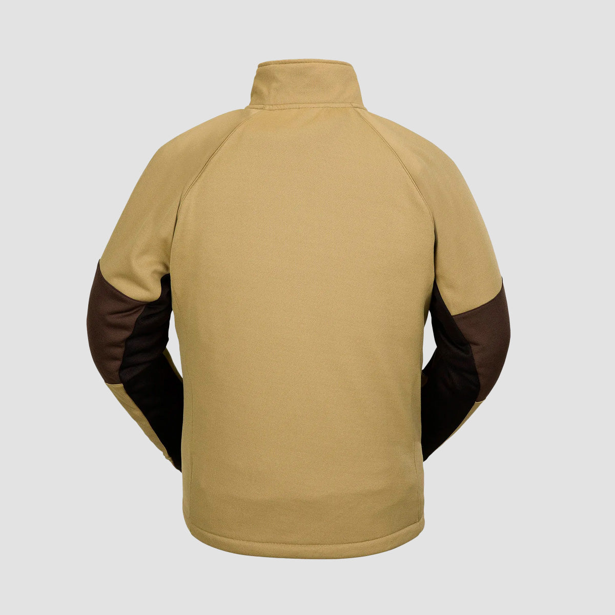 Volcom Tech Mock Neck Pullover Fleece Dark Khaki