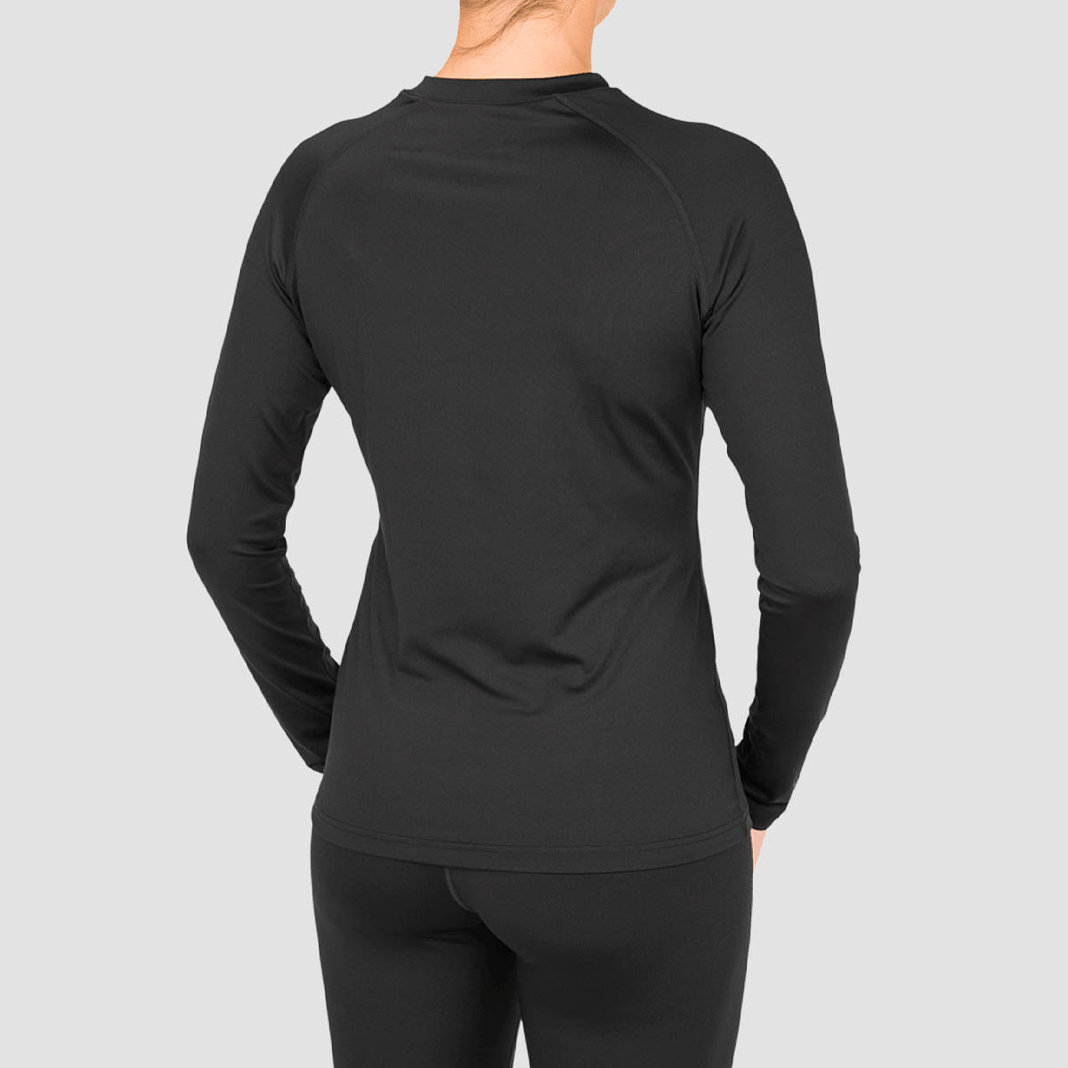 Volcom V-Science Base Layer Longsleeve Crew T-Shirt Black - Womens