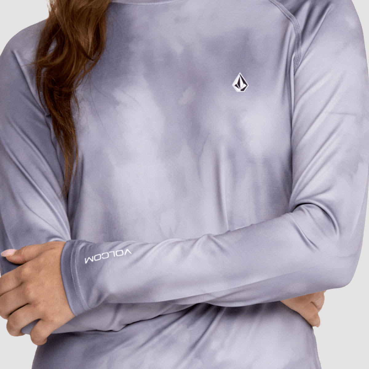 Volcom V-Science Base Layer Longsleeve Crew T-Shirt Lavender Aura - Womens