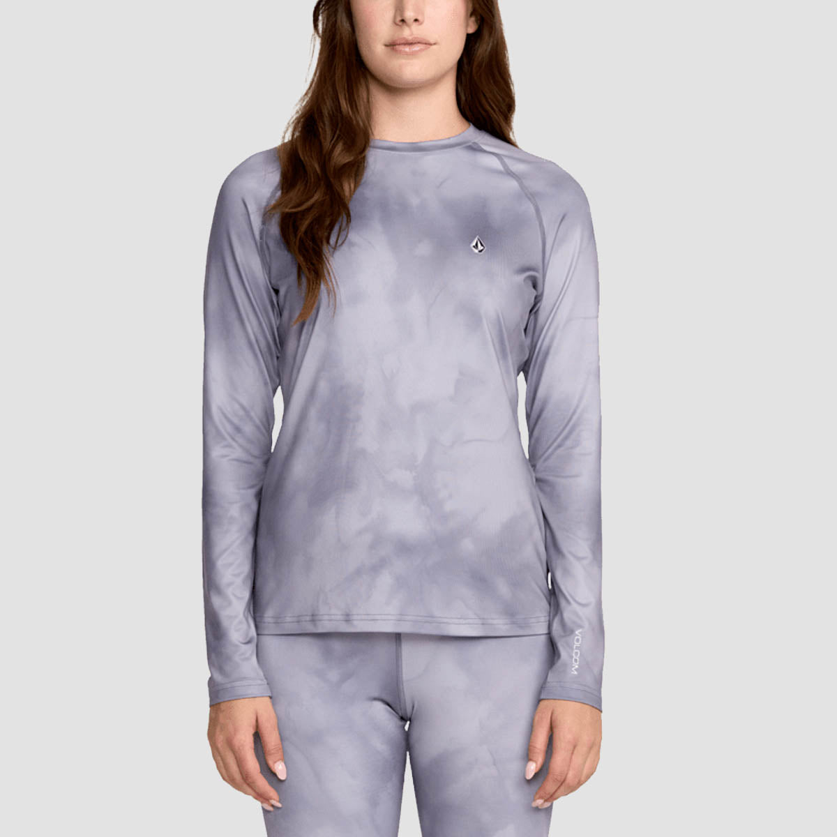 Volcom V-Science Base Layer Longsleeve Crew T-Shirt Lavender Aura - Womens