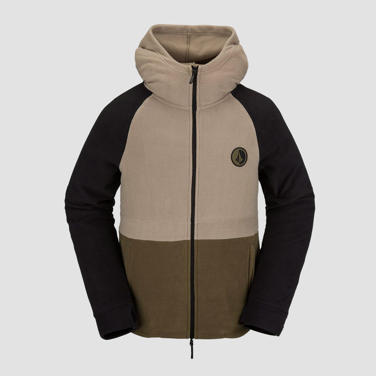 Volcom V-Science Snow Full Zip Hood Dark Khaki