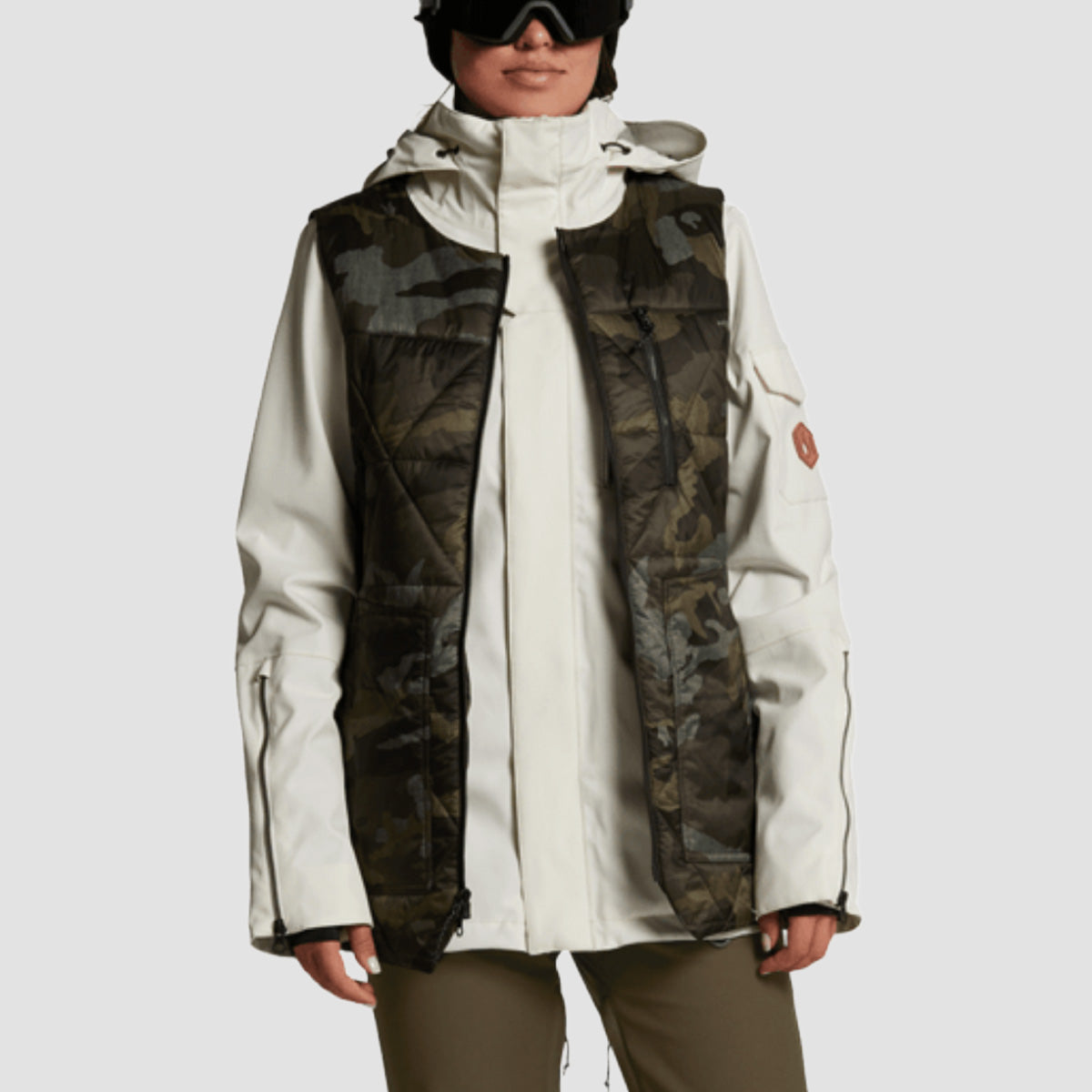 Volcom Vault 4-In-1 Snow Jacket Bone - Womens
