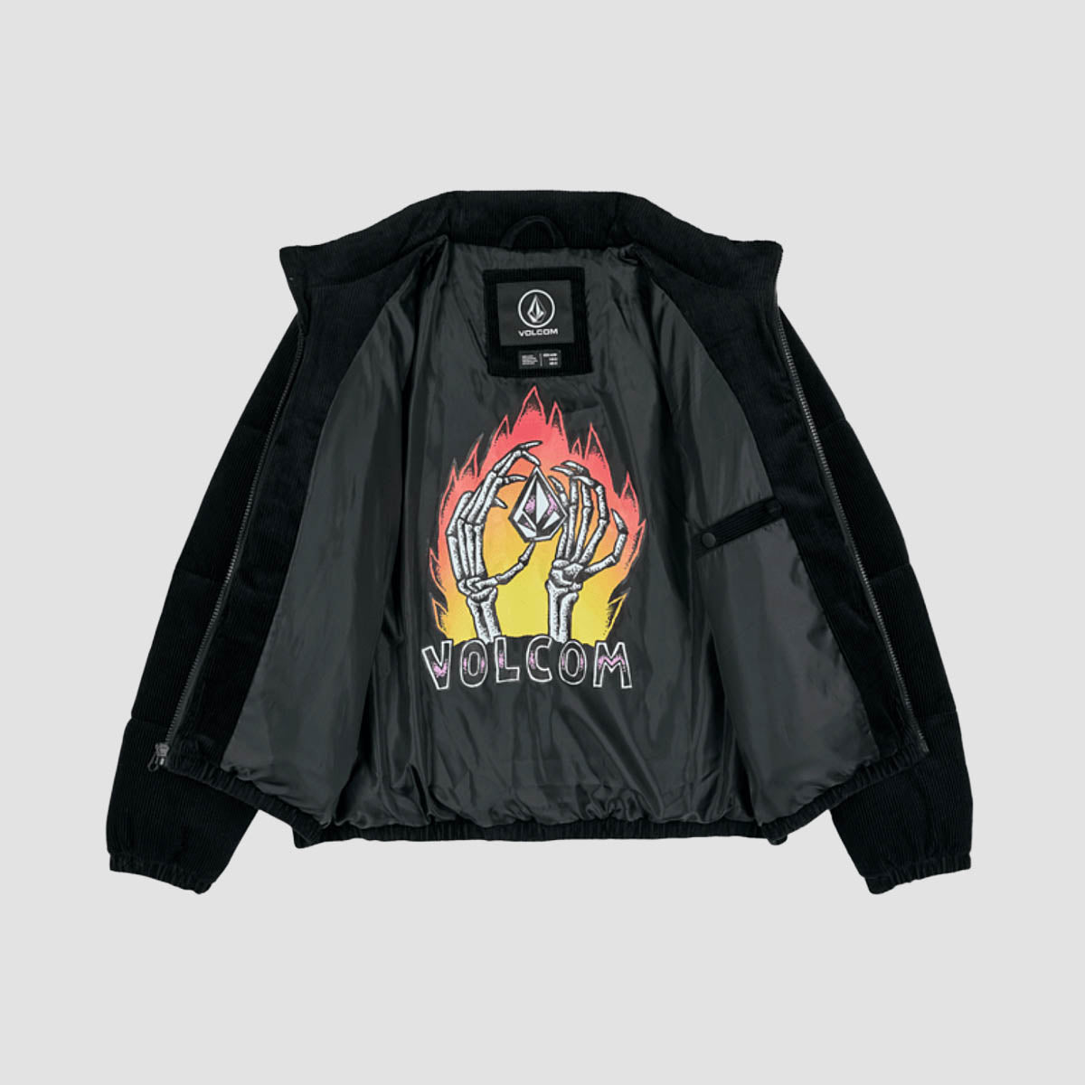 Volcom Walltz Corduroy Jacket Black - Kids
