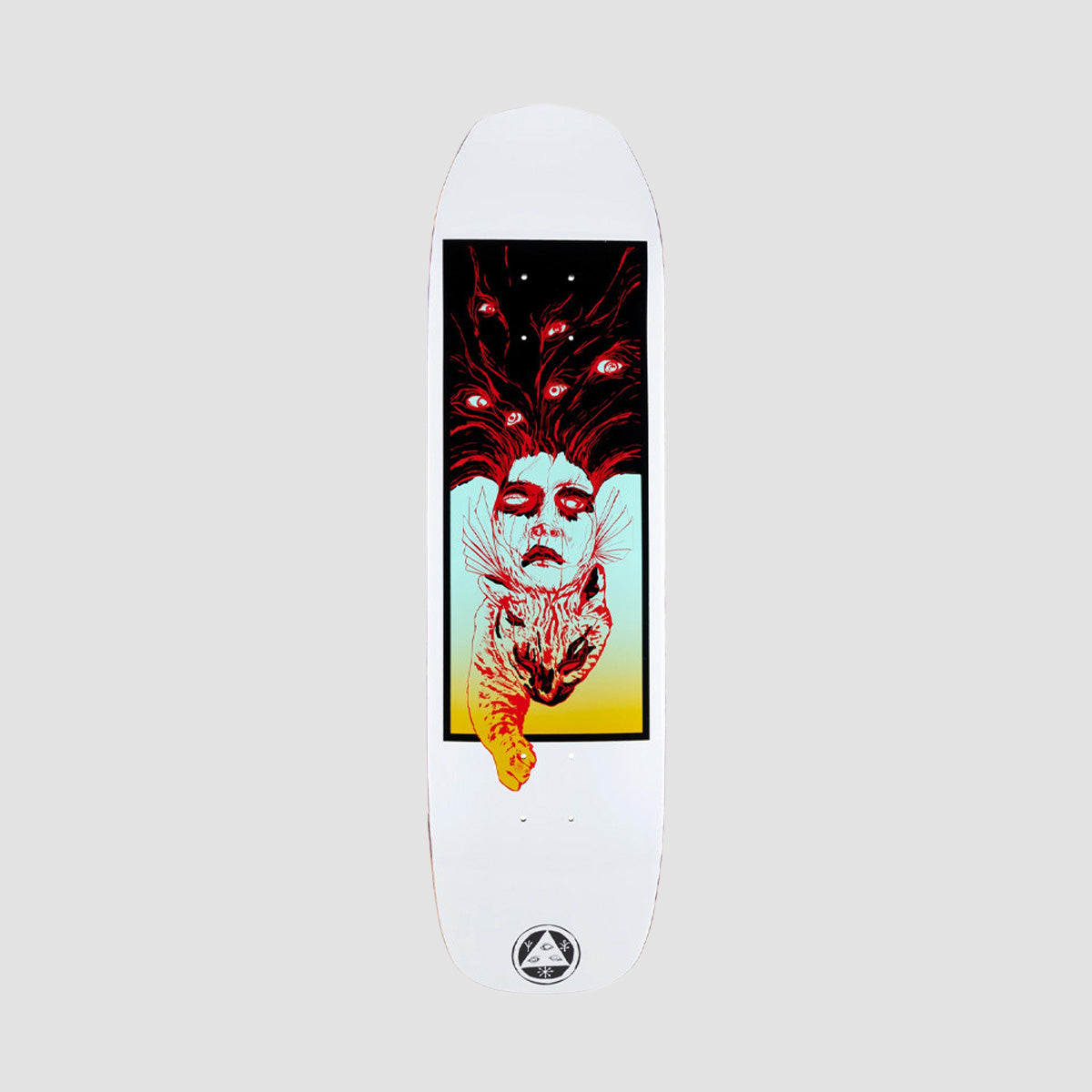 Welcome Stoker On Vimana Skateboard Deck White - 8.26"
