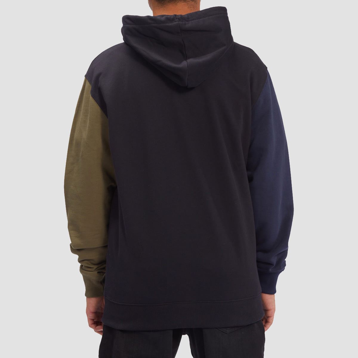 DC Riot 2 Zip Hoodie Black Colour Block