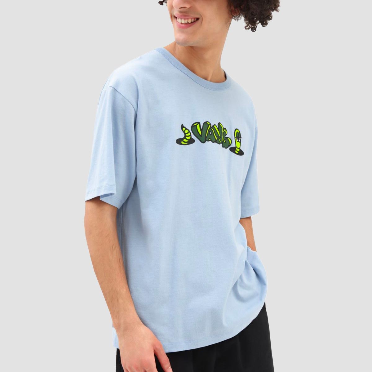 Vans Skate Classics Off The Wall Graphic Loose T-Shirt Cashmere Blue