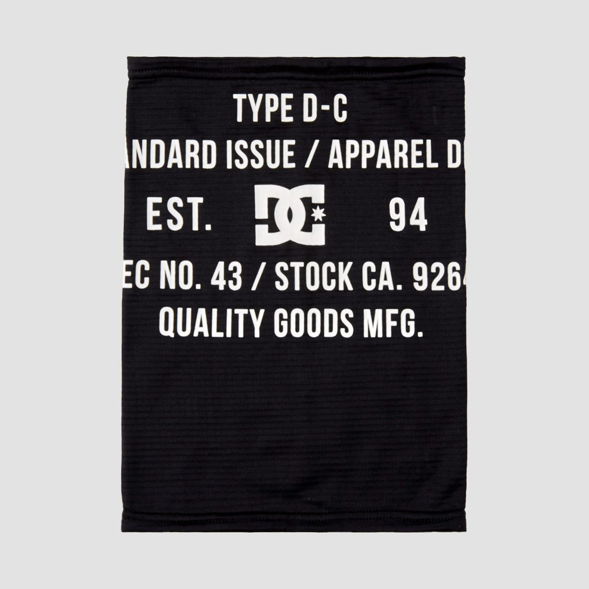 DC Canvas Neckwarmer Black