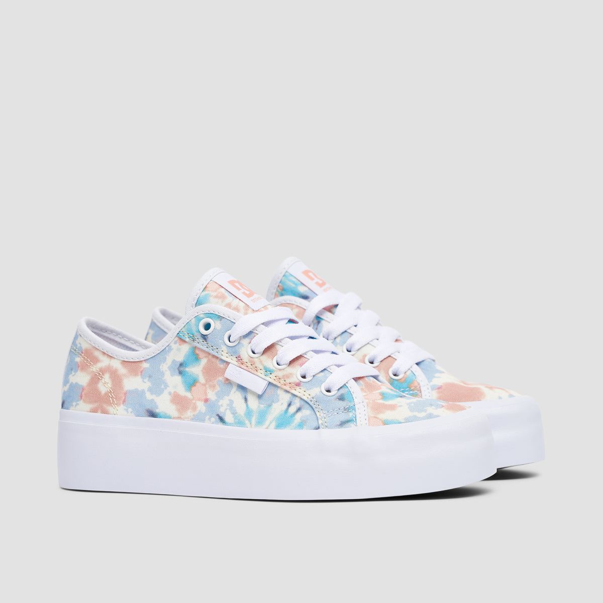 DC Manual Platform Shoes - White/Print - Womens