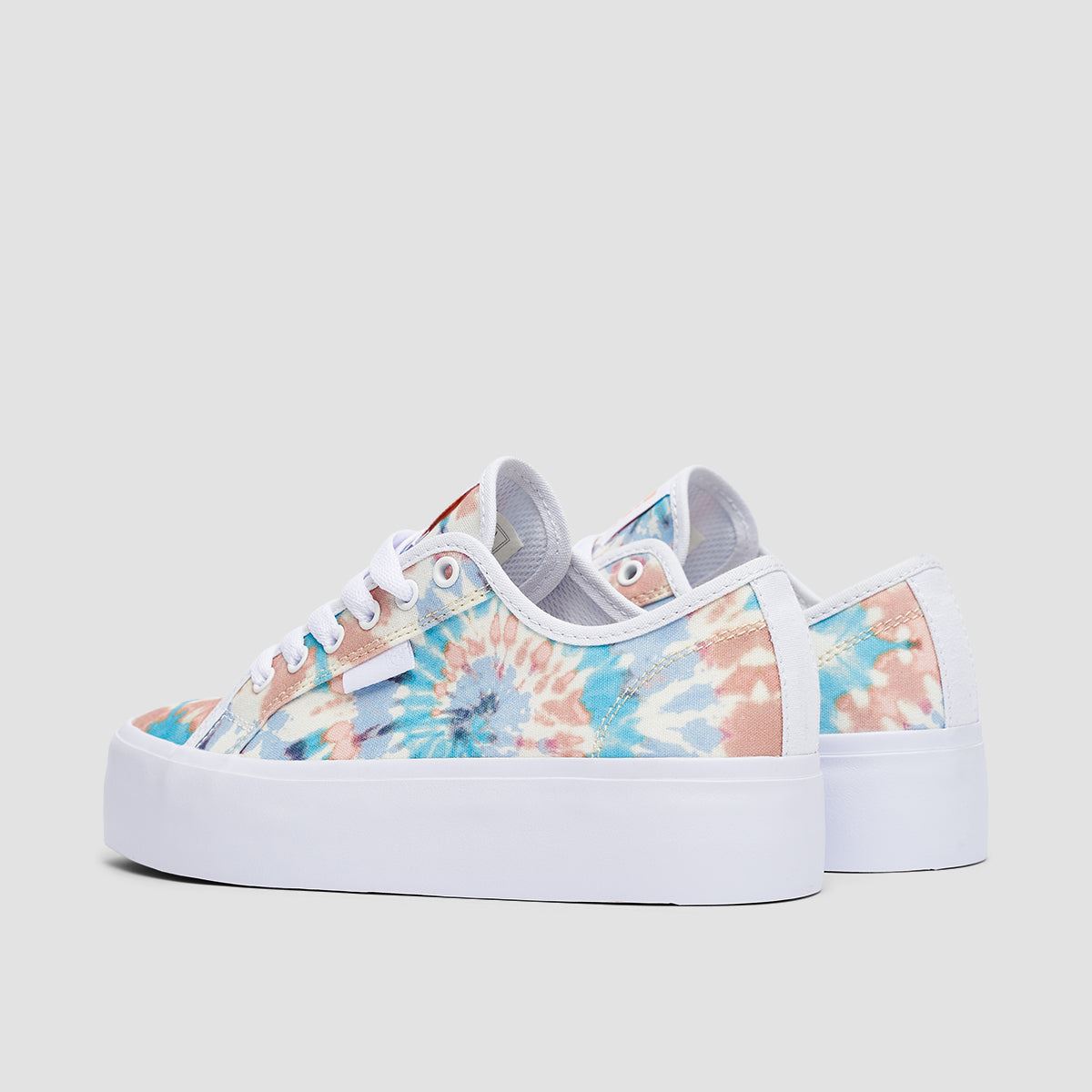 DC Manual Platform Shoes - White/Print - Womens