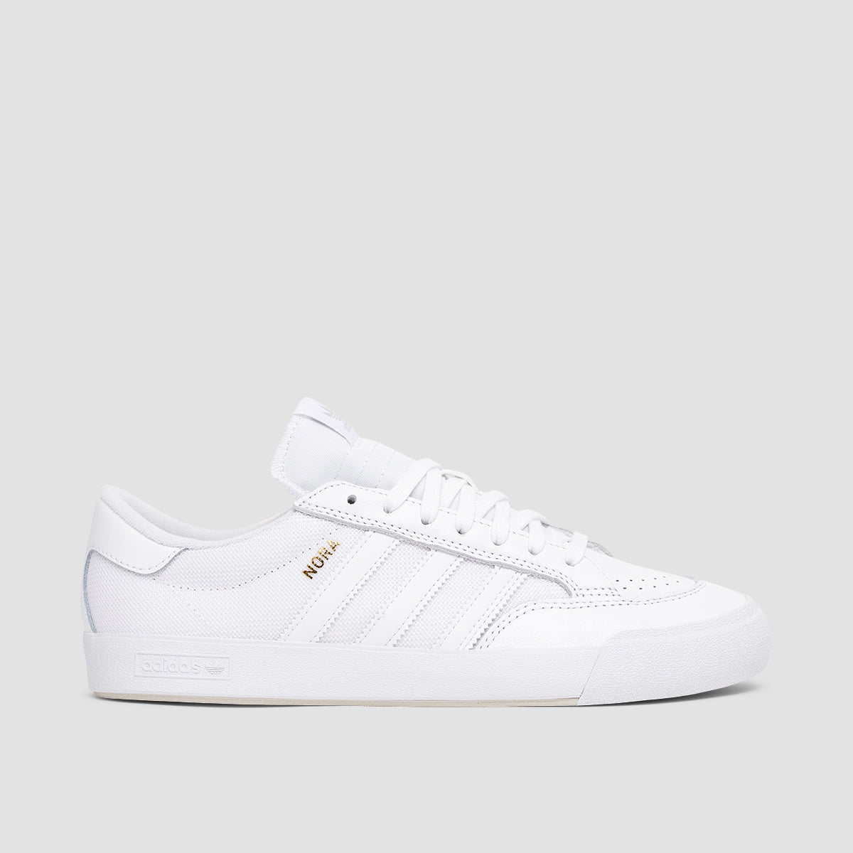 Adidas skate shoes white leather best sale