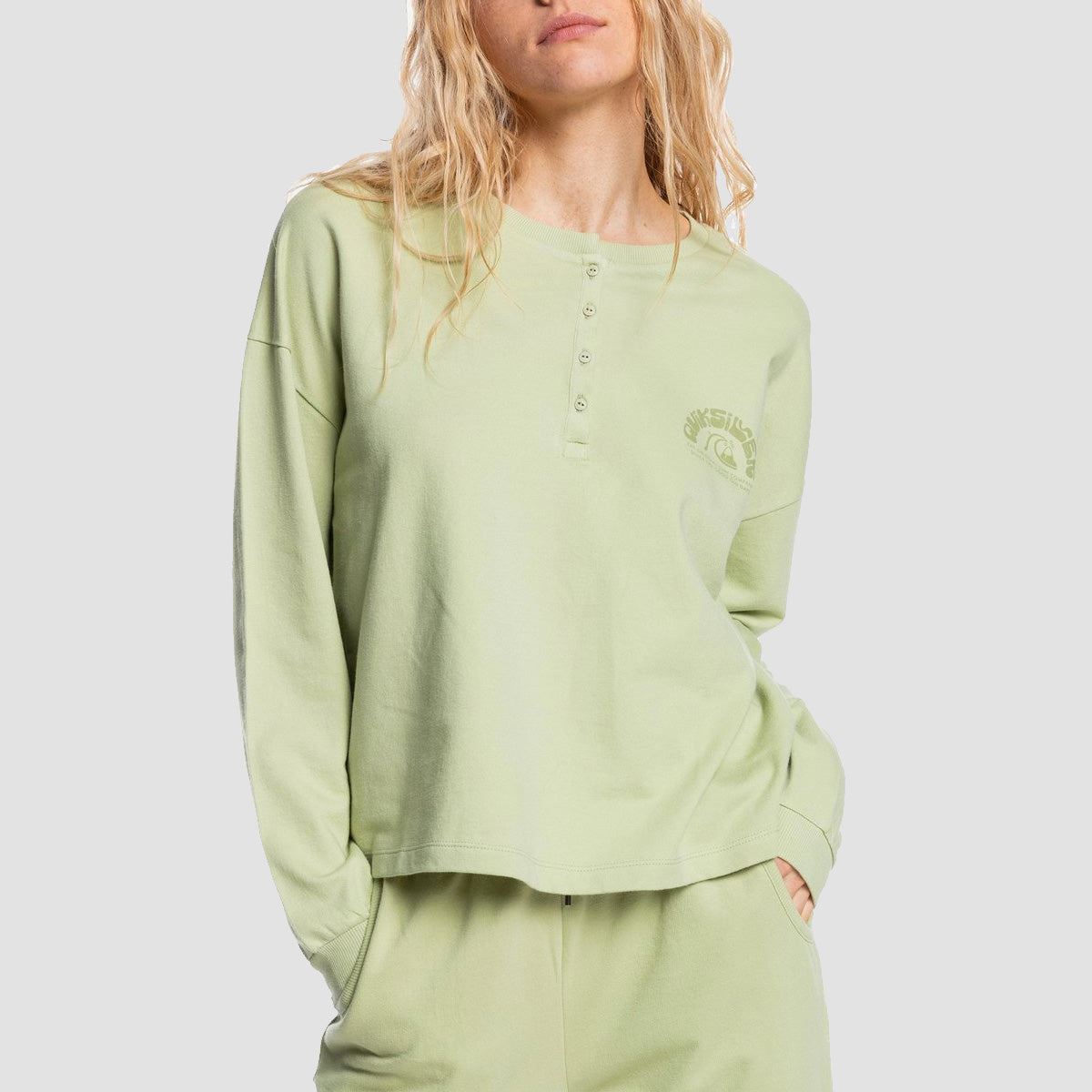 Quiksilver Dance With Sun Longsleeve T-Shirt Pistachio - Womens