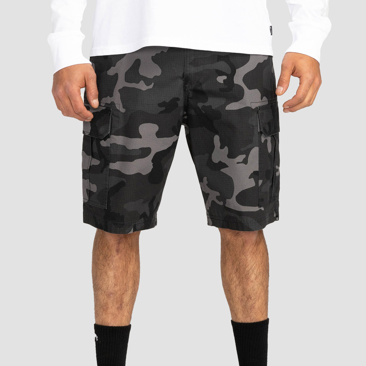 Billabong Scheme 21" Cargo Shorts Charcoal Camo