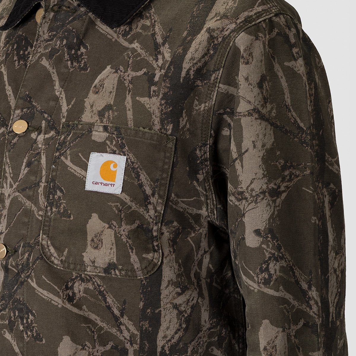 Carhartt WIP Michigan Coat Camo Tree Green Aged Canvas - Clothing