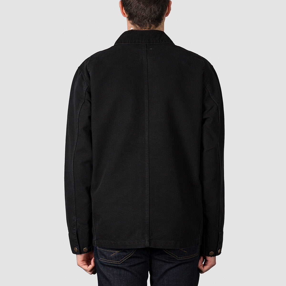 Carhartt WIP OG Chore Coat Black/Black Aged Canvas - Clothing