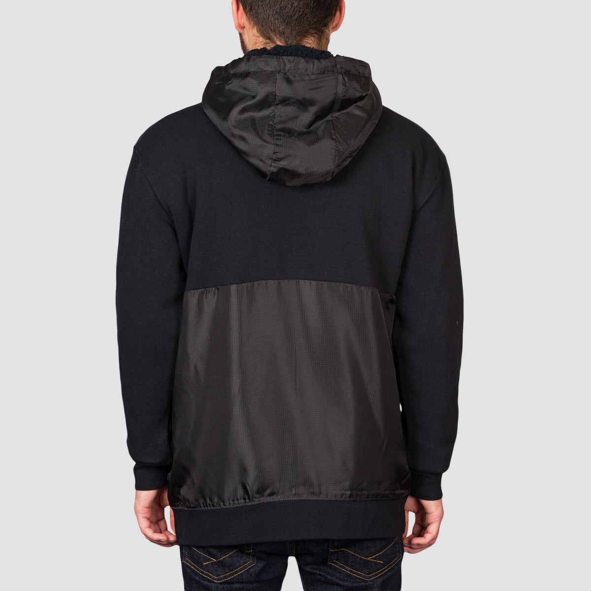 DC Sherpa Star Zip Hoodie Black