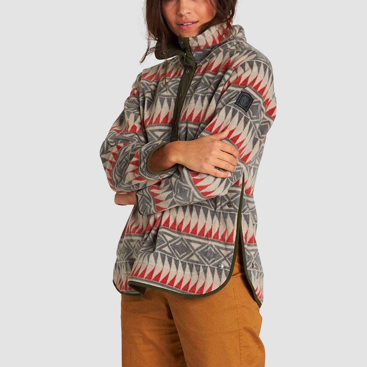 Element And Chill Polar Fleece Ash Grey - Womens