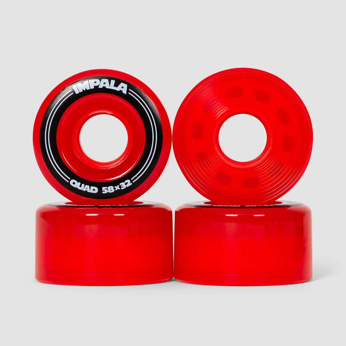 Impala Quad 82A Wheels x4 Red 58mm