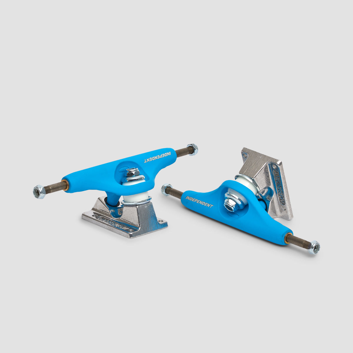 Independent Stage 11 139 BTG Speed Standard Skateboard Trucks 1 Pair Blue/Silver - 8"