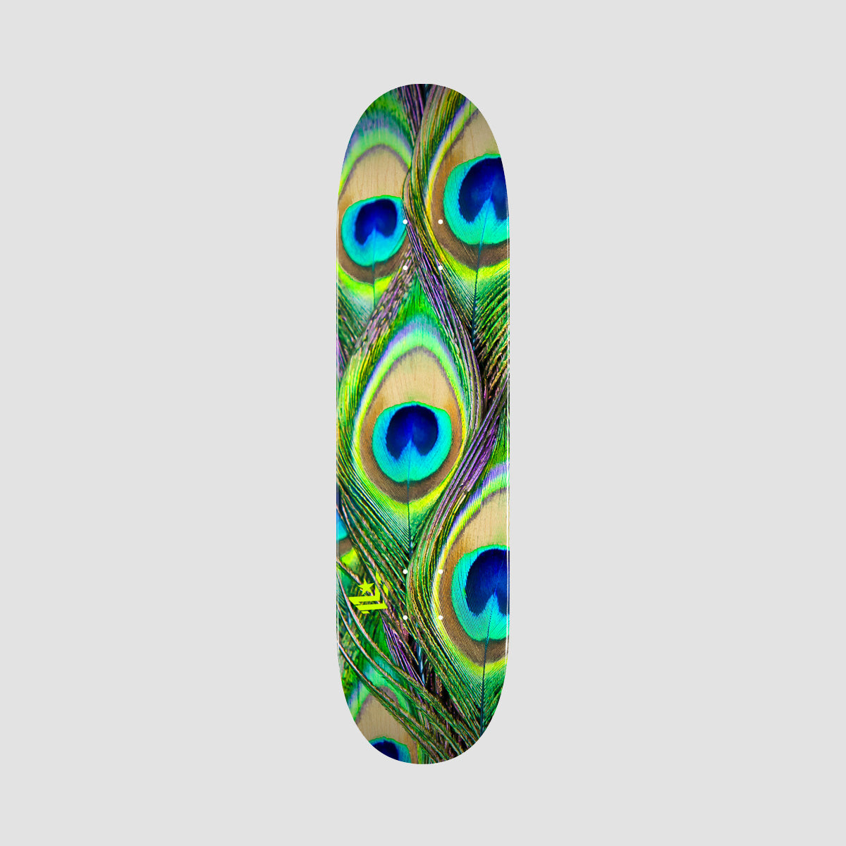 Mini Logo FFF Peacock Feather 18 291 Skateboard Deck - 7.75"