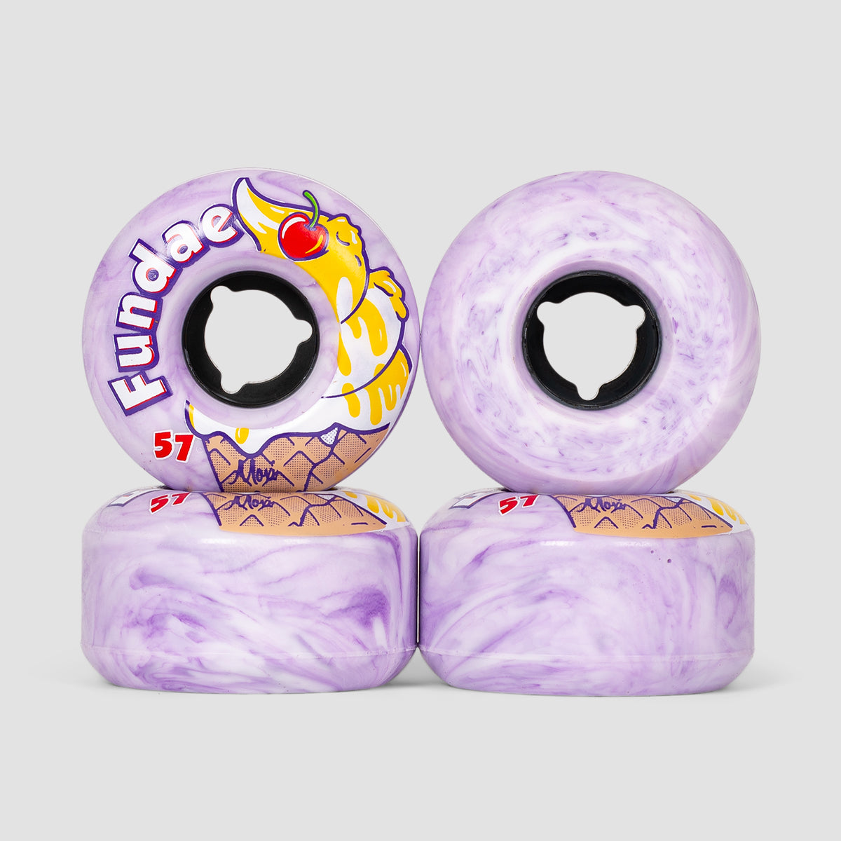 Moxi Fundae 92A Quad Wheels X4 Lavender 57mm